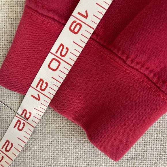 Wisconsin Badgers Y2K Crewneck Sweatshirt Red Old Varsity Brand Appliqué M - Picture 11 of 15